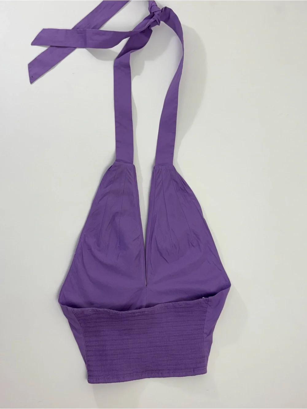 STAUD Kai Amethyst/Purple Crossover Tie Halter Top Sz XS - Picture 6 of 11